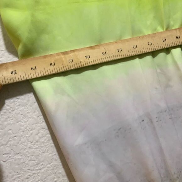 Diane Von Furstenberg Tara Drop-Waist Ombre Dress.green, gray,black,size 8 - Picture 10 of 10